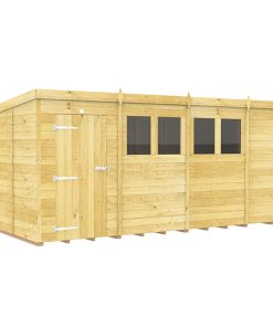14ft x 5ft Pent Shed