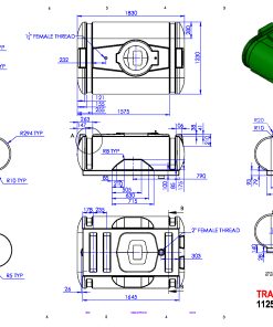 1125 Litre (250 Gallon) Replacement Water Tank For Water Bowsers