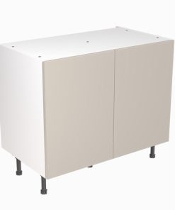 Kitchenkit Slab Base Unit 1000mm – Matt Light Grey