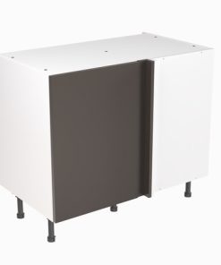 Kitchenkit Slab Base Unit Corner 1000mm – Matt Graphite