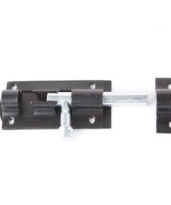Straight Tower Bolt Black 152mm