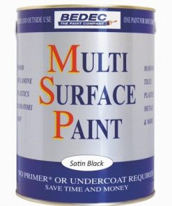 Bedec MSP Multi Surface Paint Black Satin 750ml