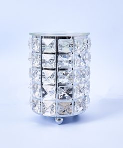 Wax Warmer Square Crystals Glass Lamp