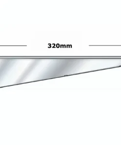 DB320CH Sapphire Twin Slot Chrome Bracket 320mm Chrome