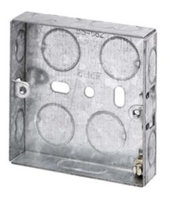 Metal Back Box Single 16mm (EACH)