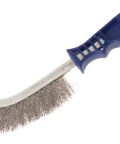 FAITHFULL FAIWBHANDSS Wire Scratch Brush S/Steel Blue Handle (EACH)