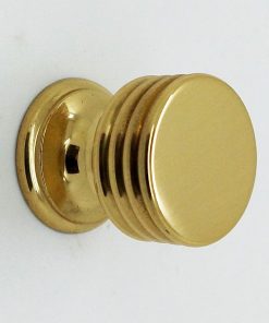 HAFELE 137.08.820 Knob Ribbed 25mm Brass (EACH)