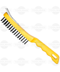 5 Row Steel Wire Brush With Scraper