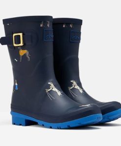 JOULES MOLLY WELLY NAVY RAIN DOGS