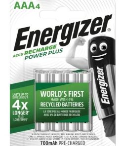 ENERGIZER Rechargable AAA Battery 700mAh Pk4 (PK 4)