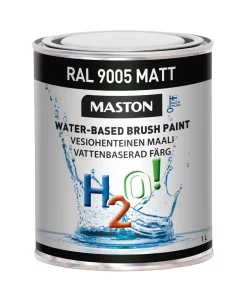Maston Paint H2O! RAL9005 Jet Black Matt 1L
