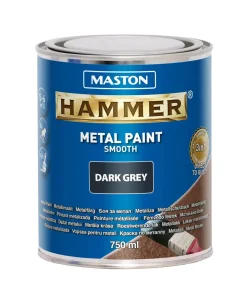 Maston Paint Hammer Smooth Dark Grey 750ml