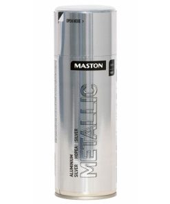 Maston Spray Paint Metallic Gloss Aluminium Silver 400ml