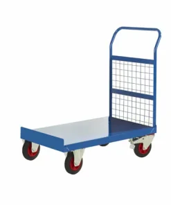 Platform Truck – Single Handle – Mesh Back – 1050mm Hx 600mm Wx 1200mm L