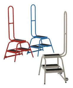 Wheelalong Two Step with Grab Handle – Ribbed Rubber Tread