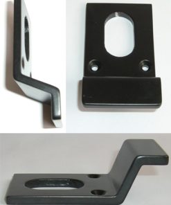 Cylinder Pull Oval 80x41mm Black (EACH)