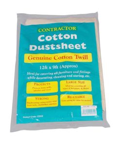 Bond It Heavy Duty Cotton Twill Dust Sheet 12 x 9ft