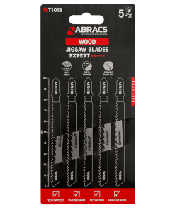 Abracs ABT101b 5PCS Wood Cutting Jigsaw Blades